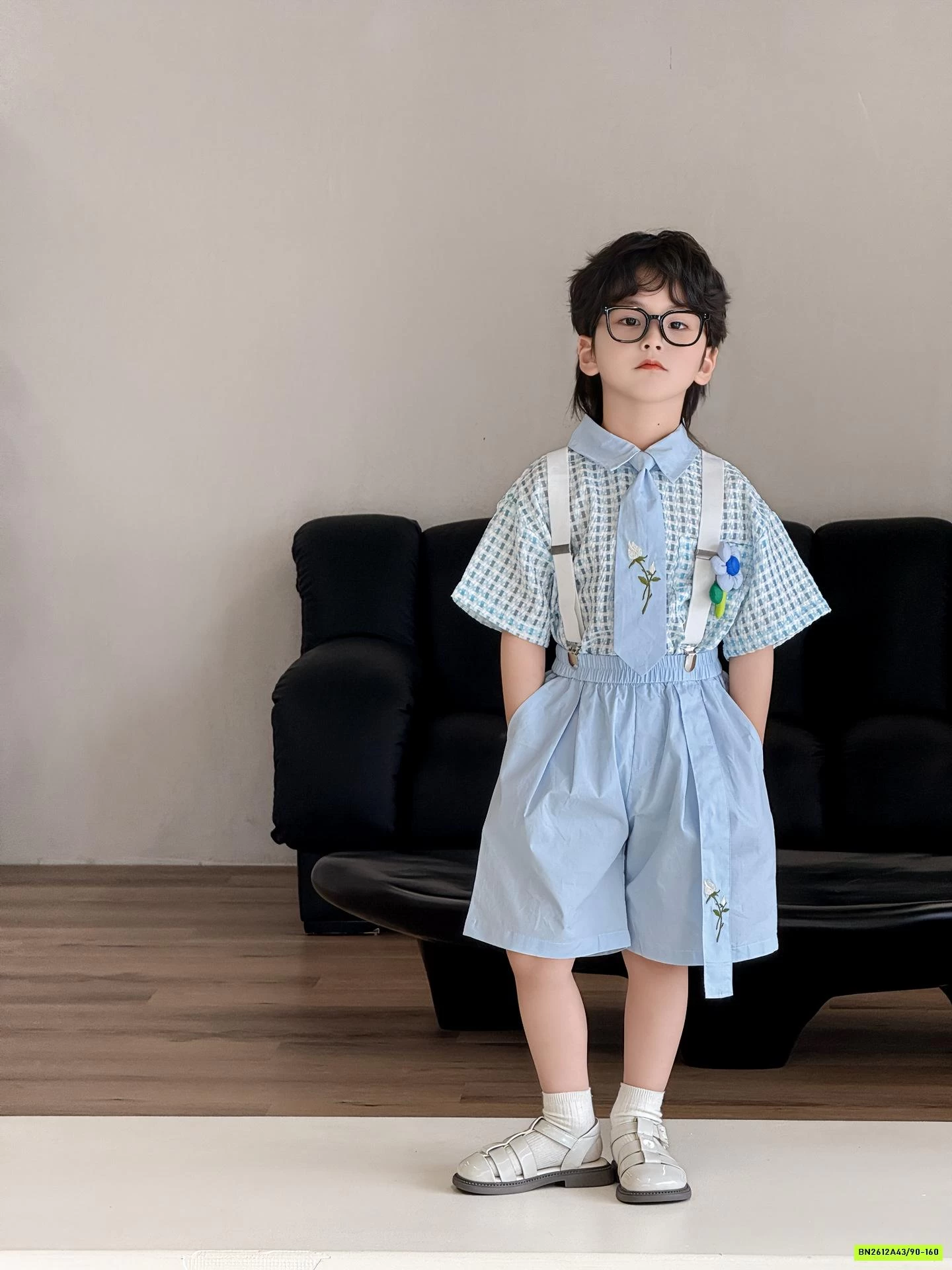 SÉT SƠ MI CARO XANH