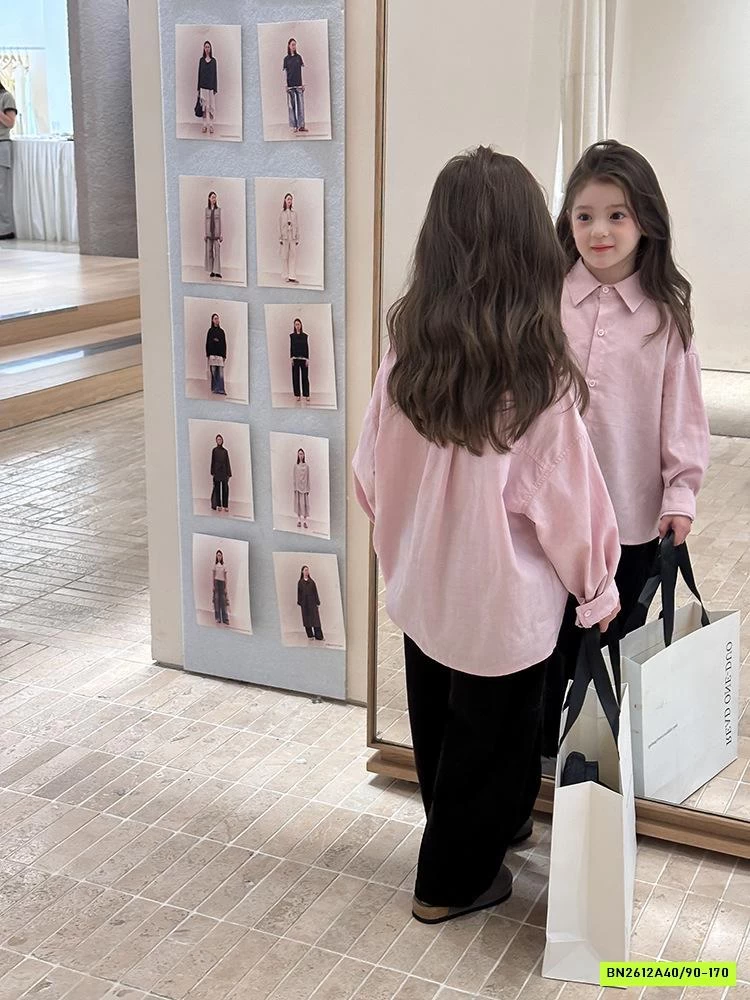 SƠ MI DÀI TAY THÊU LOGO 25F162 AMBB