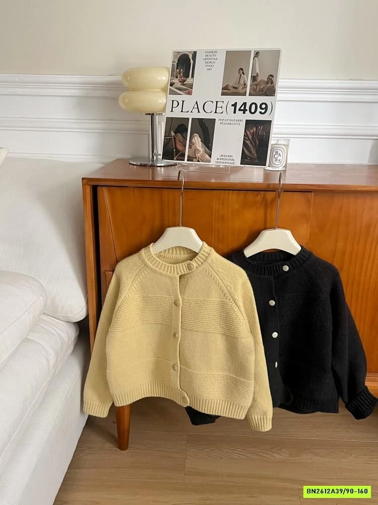 KHOÁC LEN DỆT CỔ TRỤ 25H164 AMBB