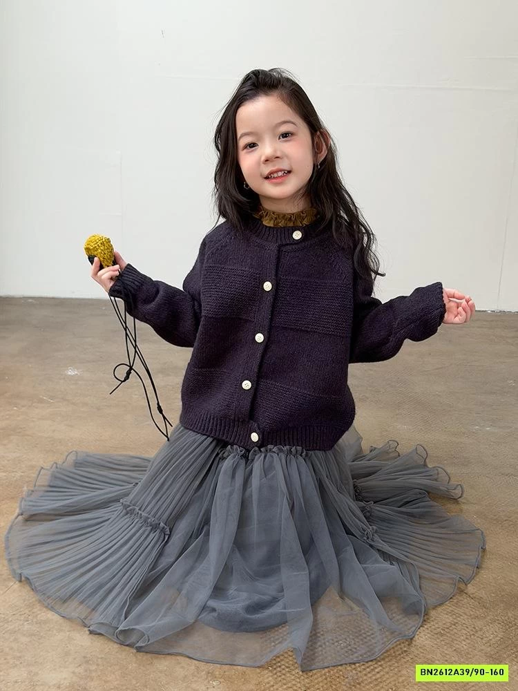 KHOÁC LEN DỆT CỔ TRỤ 25H164 AMBB