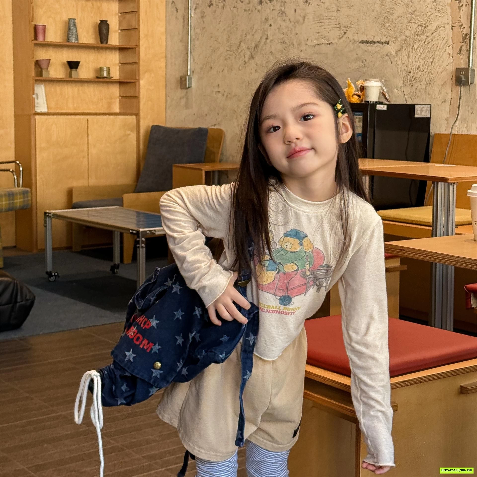 THUN GIẤY CROPTOP IN HÌNH ADBABY