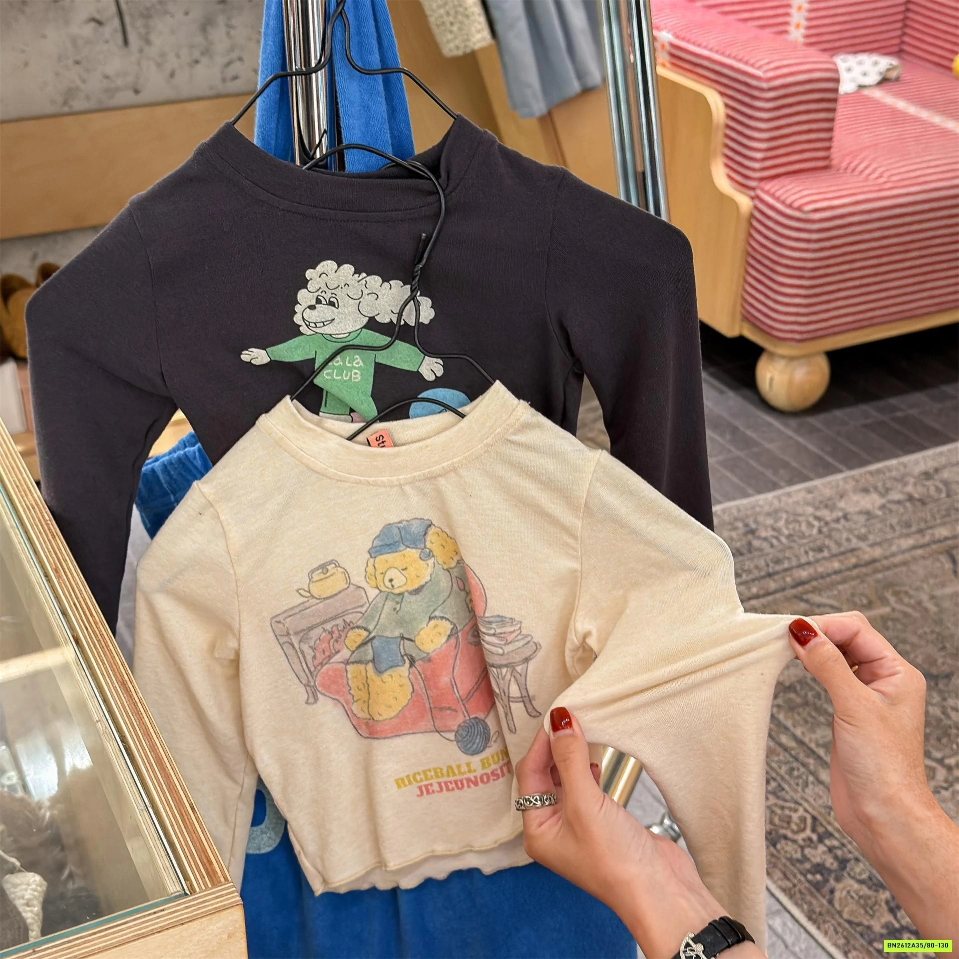 THUN GIẤY CROPTOP IN HÌNH ADBABY