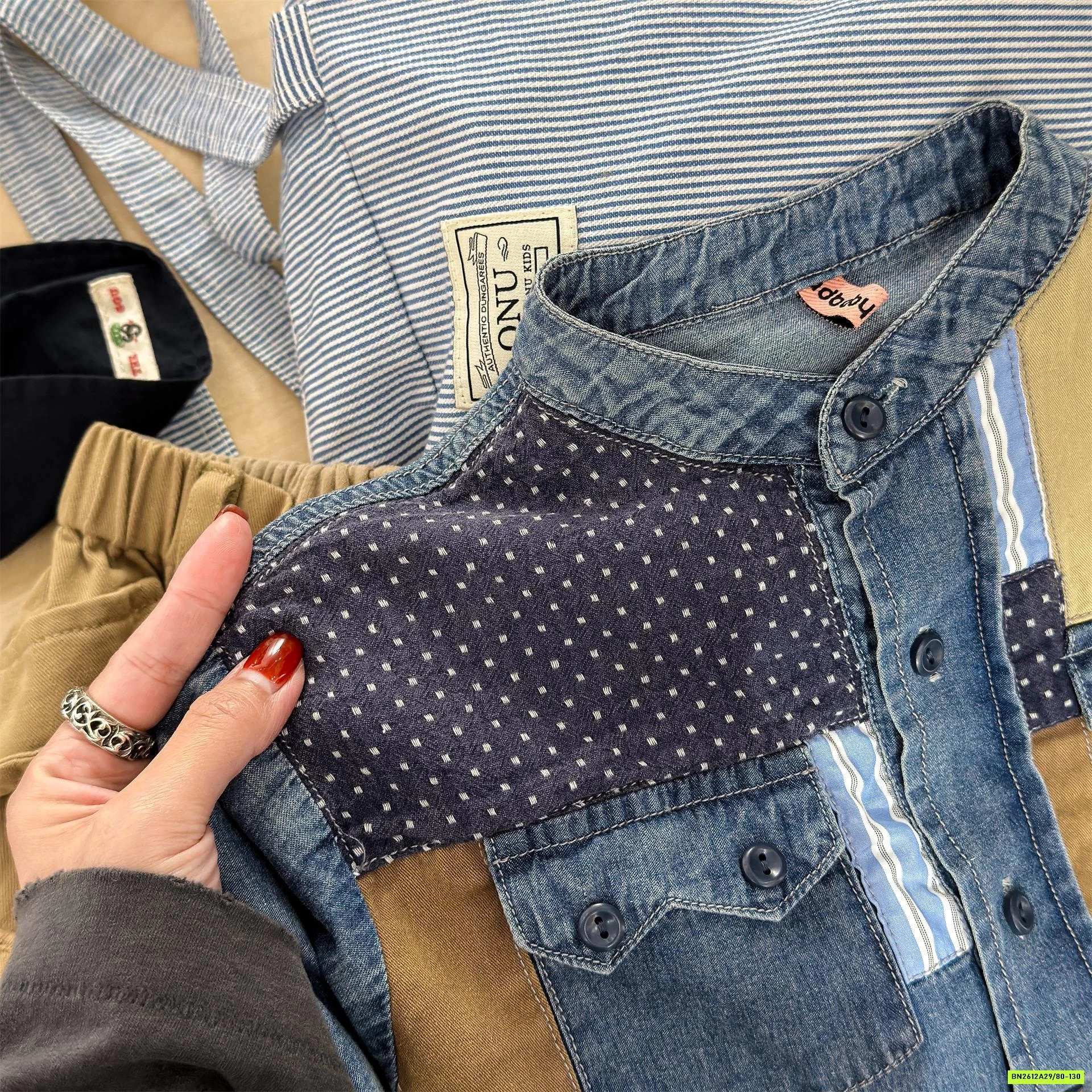 DENIM CỔ TRỤ PHỐI MÀU ADBABY
