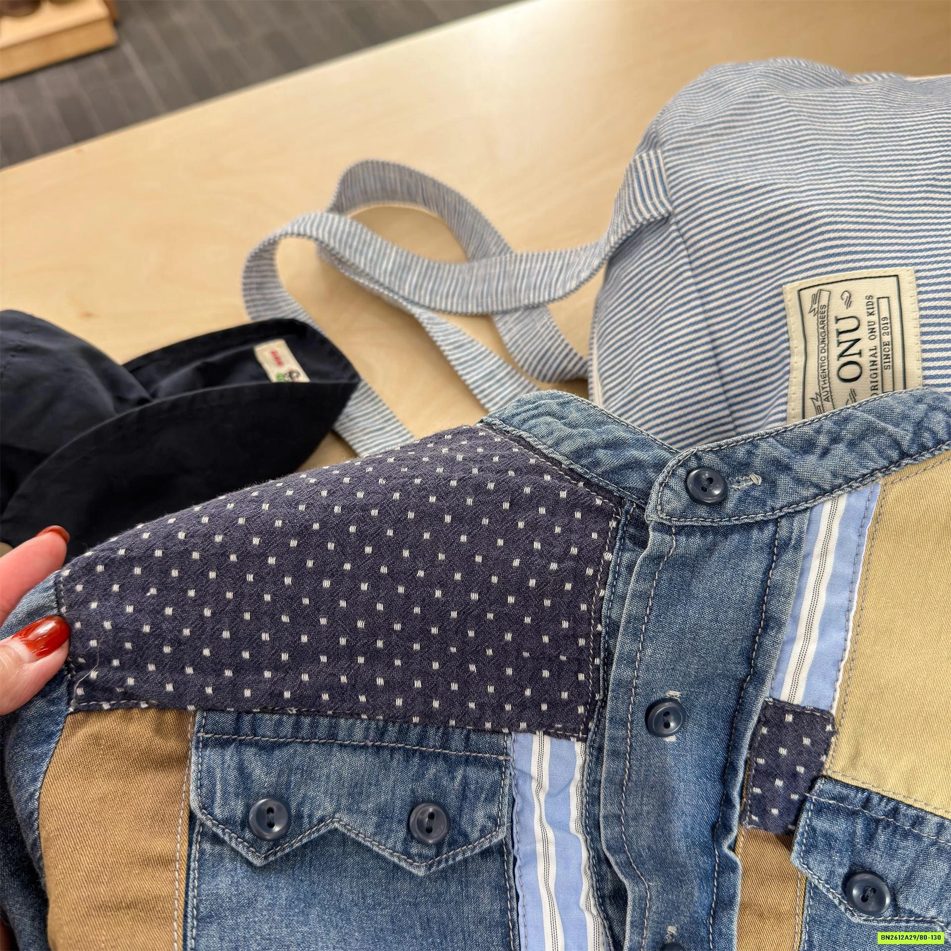 DENIM CỔ TRỤ PHỐI MÀU ADBABY