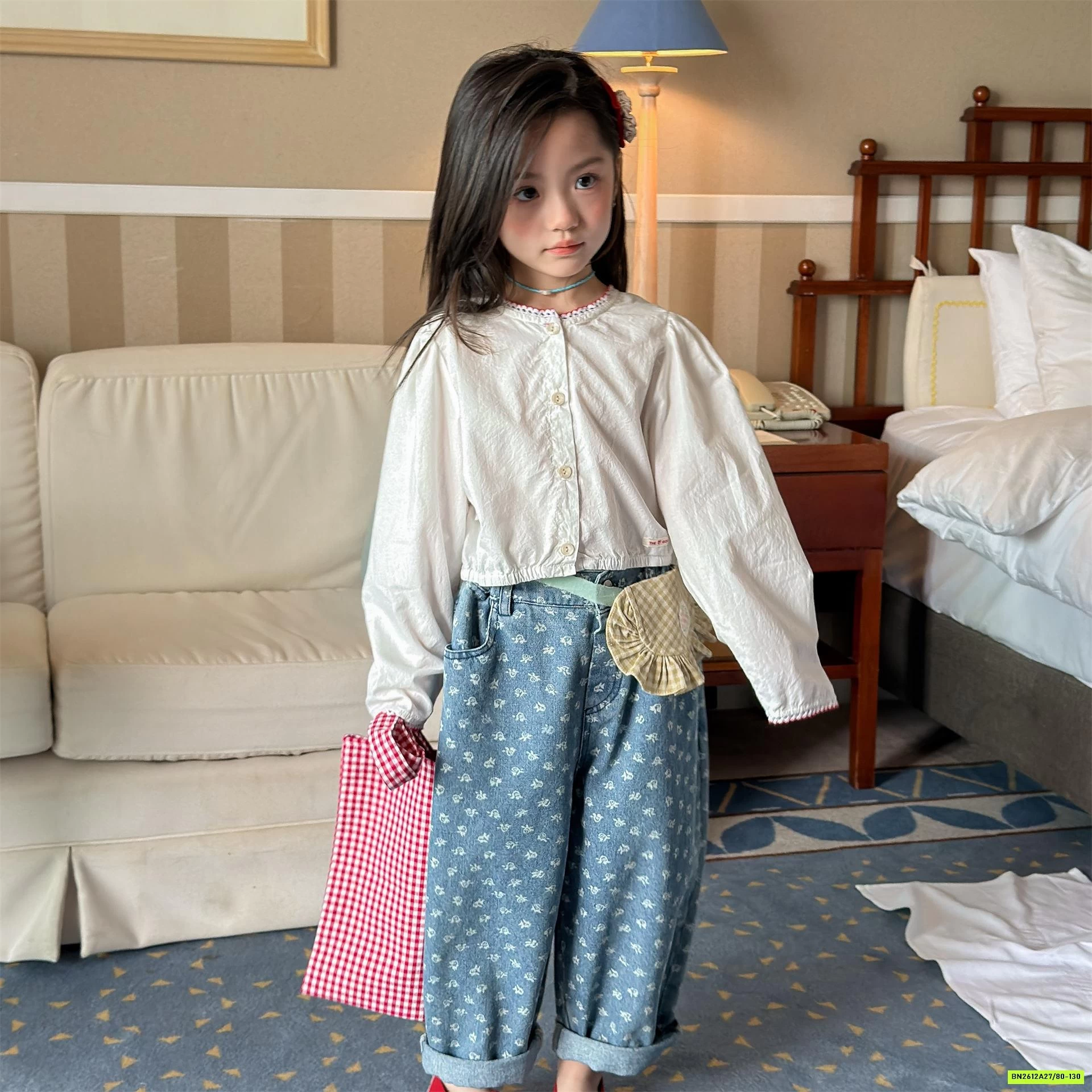 JEANS BAGGY HOA NHÍ ADBABY