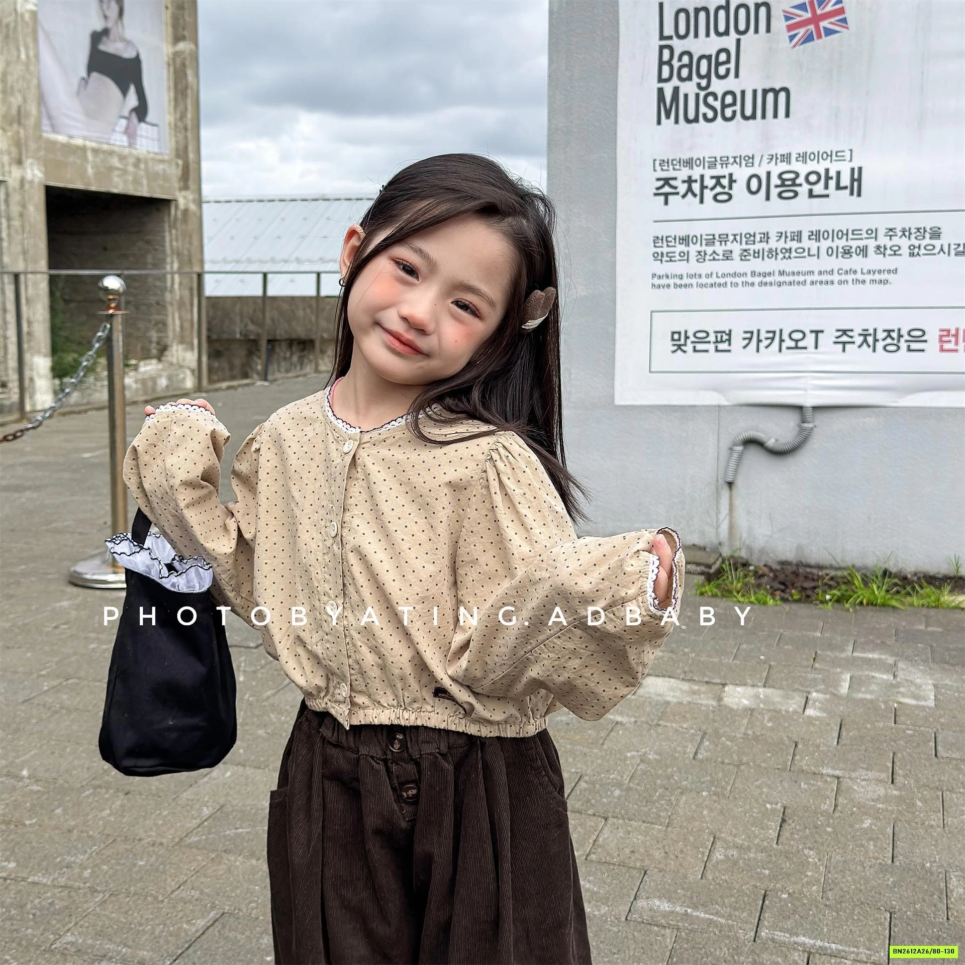 SƠ MI CROPTOP HOA NHÍ ADBABY