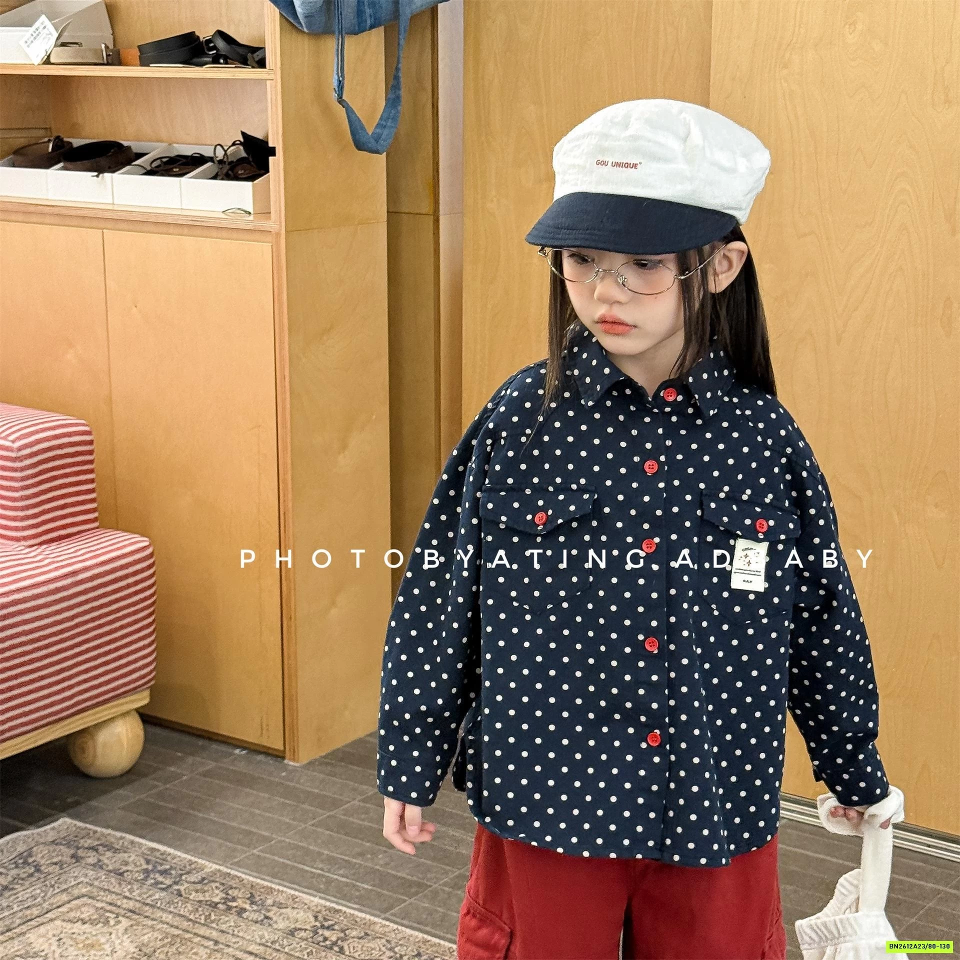 SƠ MI HOA NHÍ ĐUÔI TÔM ADBABY