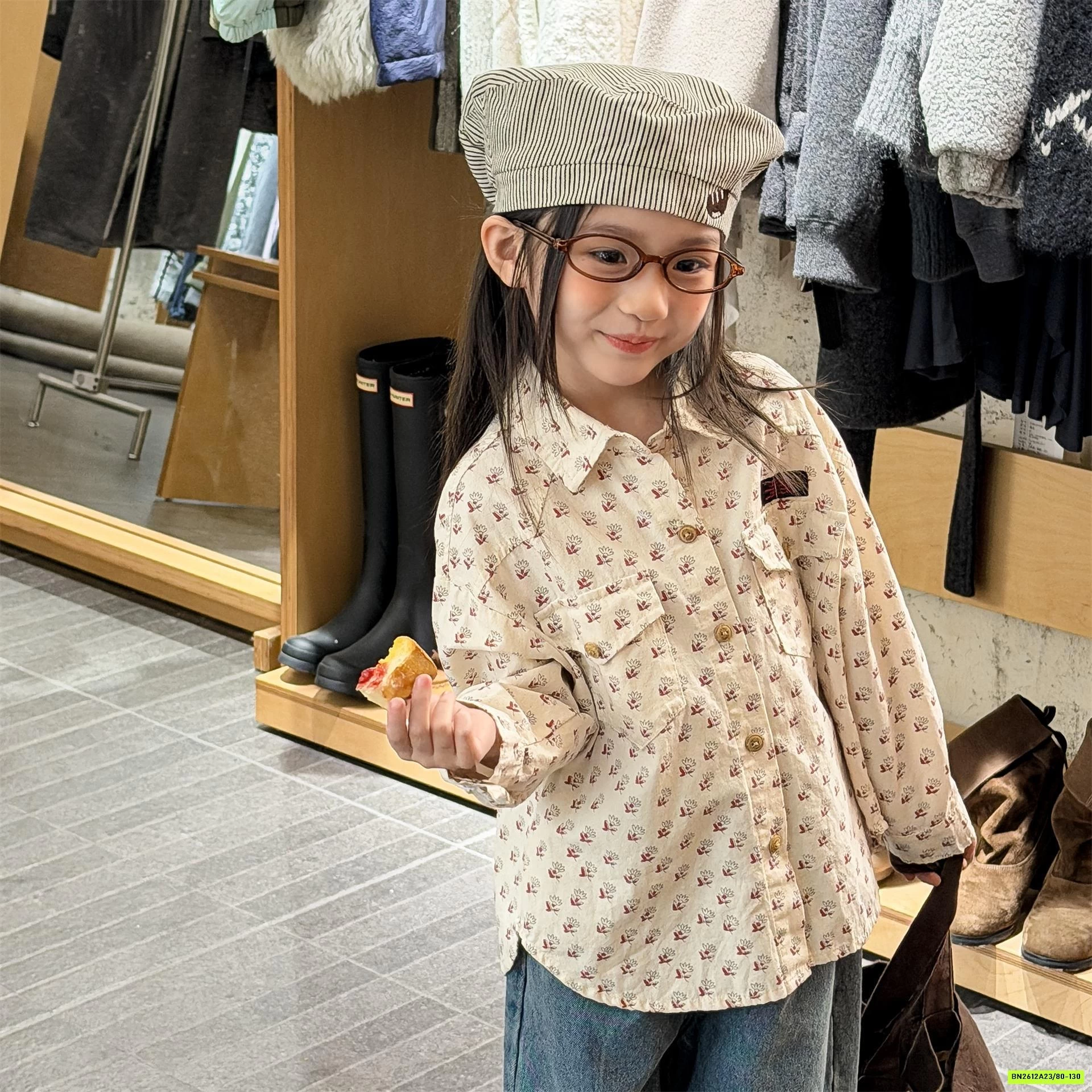 SƠ MI HOA NHÍ ĐUÔI TÔM ADBABY