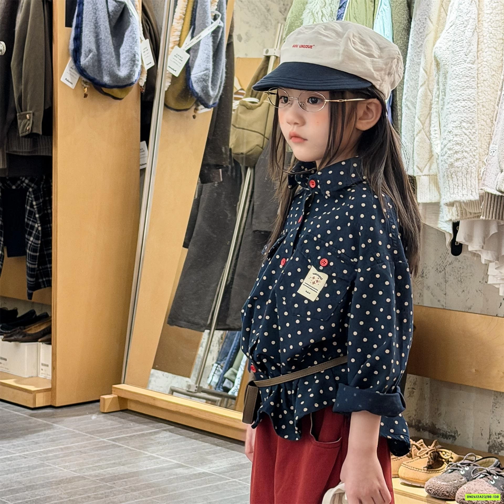 SƠ MI HOA NHÍ ĐUÔI TÔM ADBABY