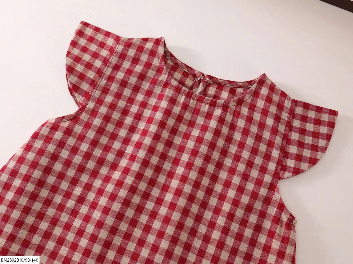 BỘ  CARO ĐỎ BÉ GÁI