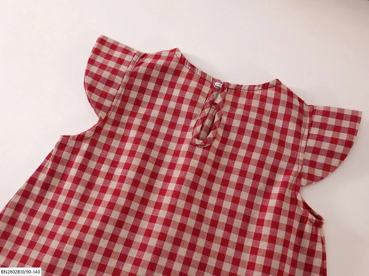 BỘ  CARO ĐỎ BÉ GÁI