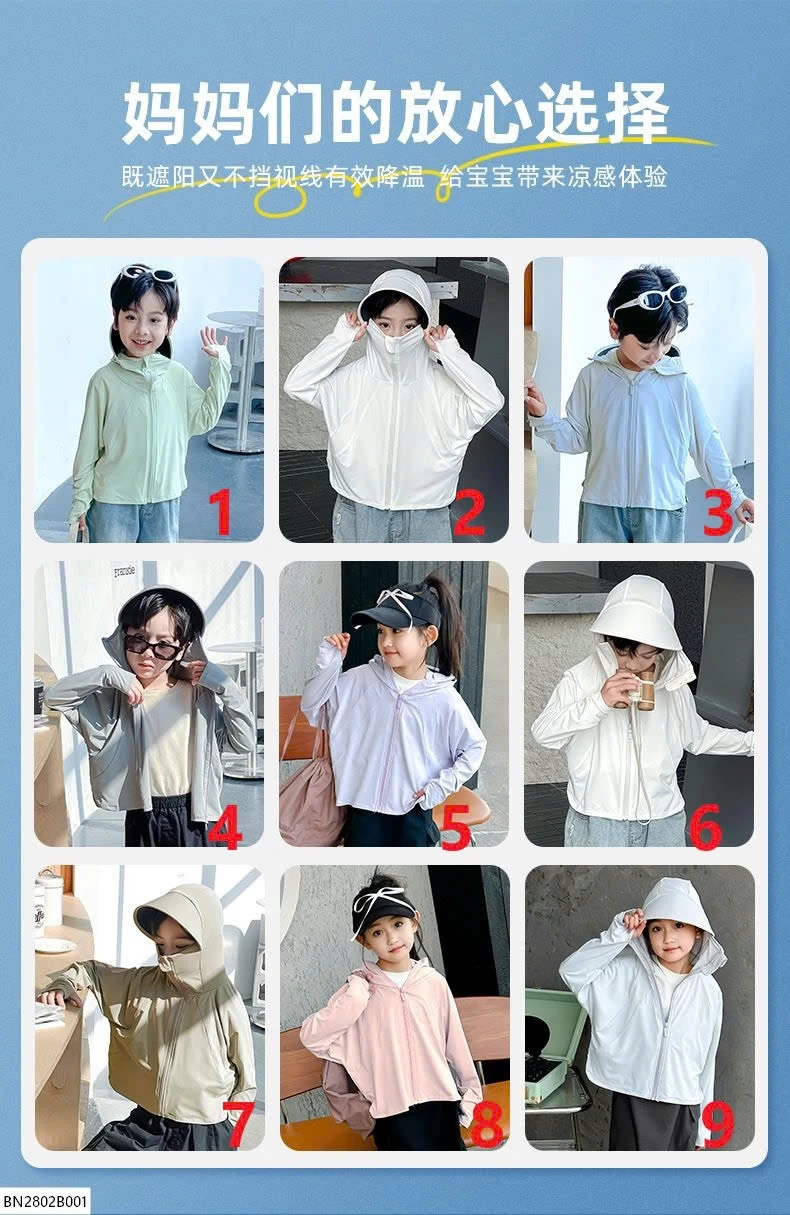 ÁO CHỐNG NĂNG CHO BÉ VÀ MẸ