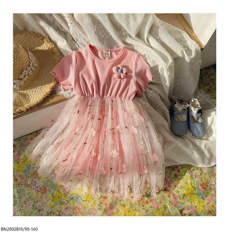 BST ĐẦM THUN PHỐI CHÂN VOAN