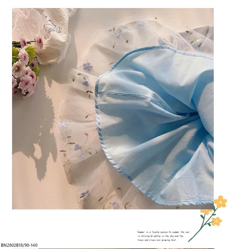 BST ĐẦM THUN PHỐI CHÂN VOAN