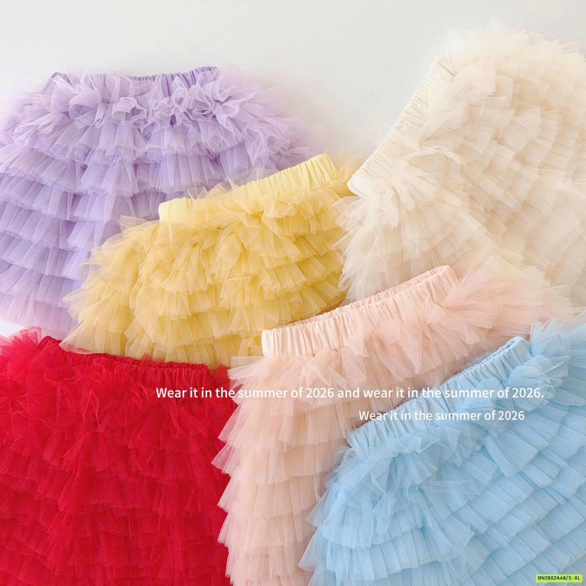 CHÂN VÁY VOAN TẦNG T&QKIDS