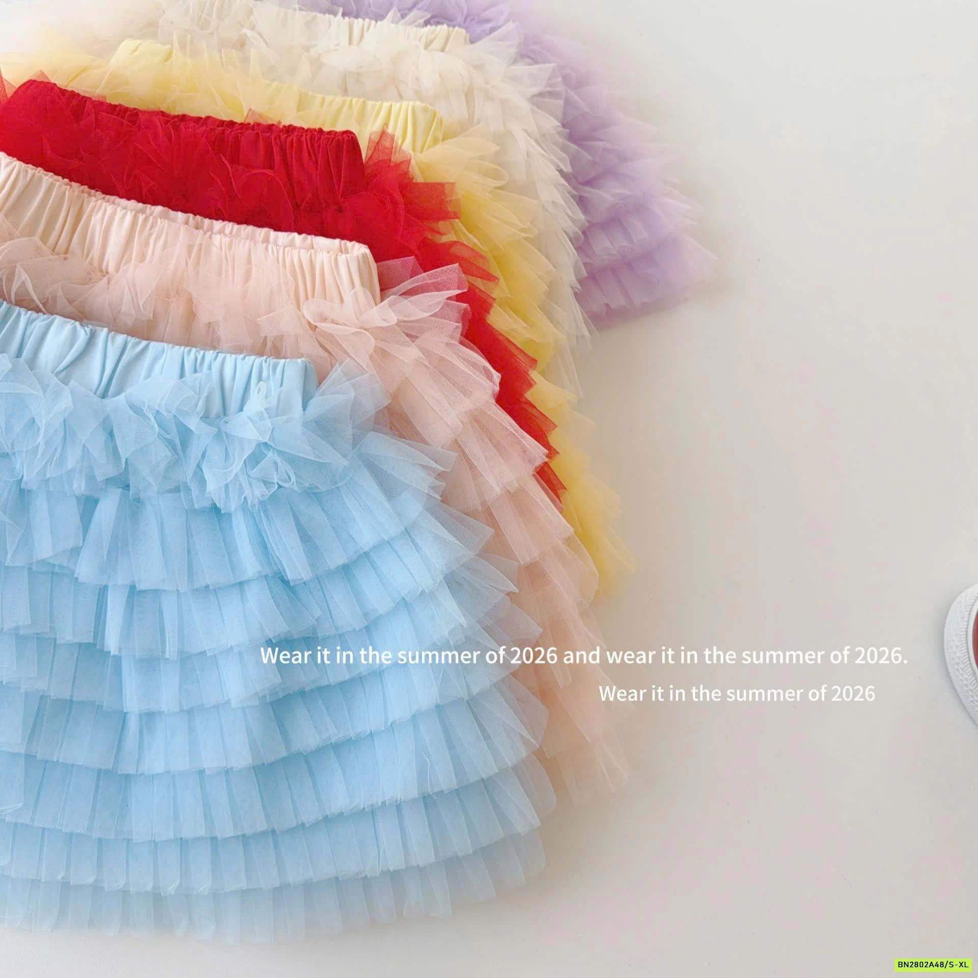 CHÂN VÁY VOAN TẦNG T&QKIDS