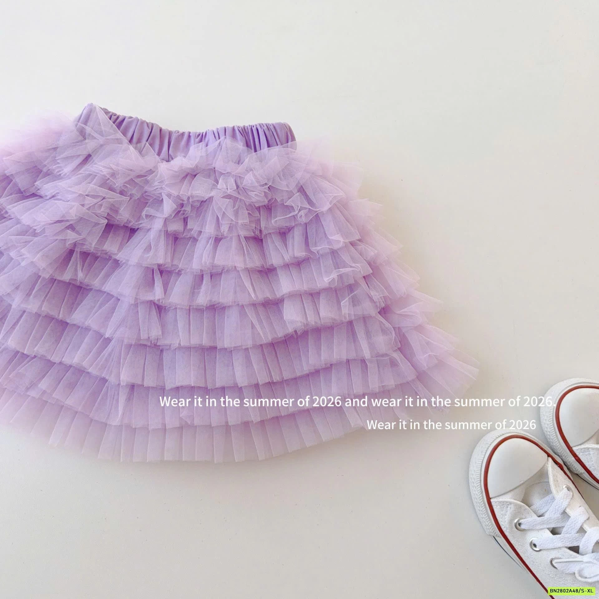 CHÂN VÁY VOAN TẦNG T&QKIDS