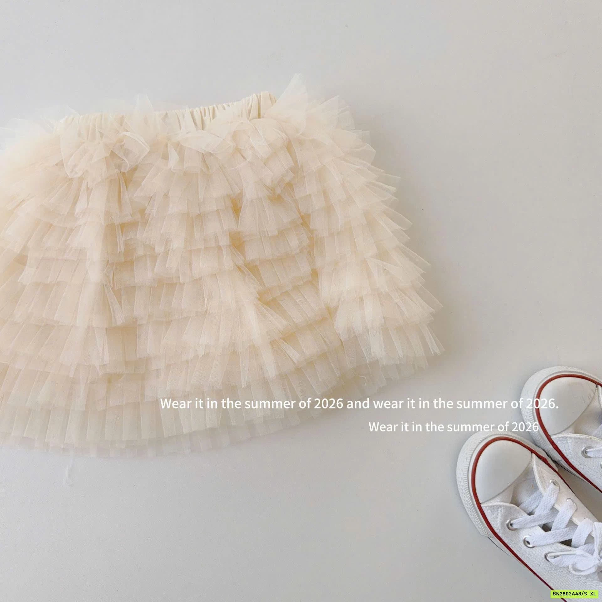 CHÂN VÁY VOAN TẦNG T&QKIDS