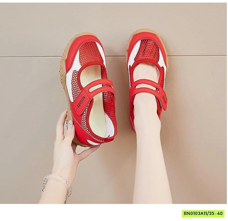 GIÀY LƯỚI THÔNG HƠI QUAI DÁN NỮ