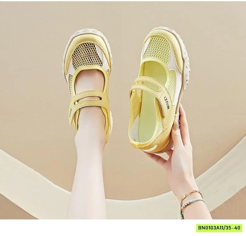 GIÀY LƯỚI THÔNG HƠI QUAI DÁN NỮ