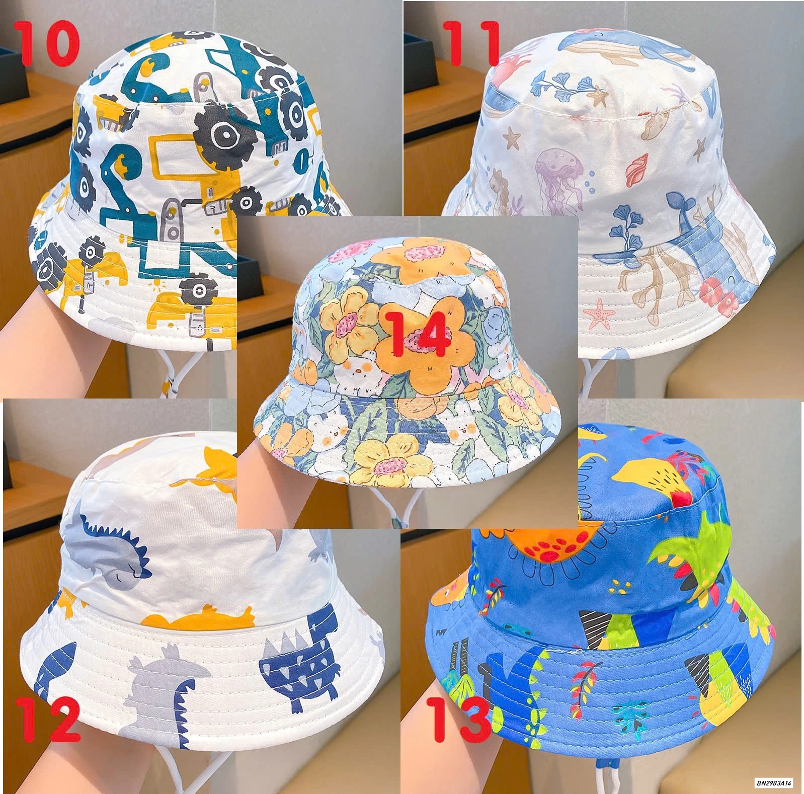 MŨ BÈO HỌA TIẾT DỄ THƯƠNG