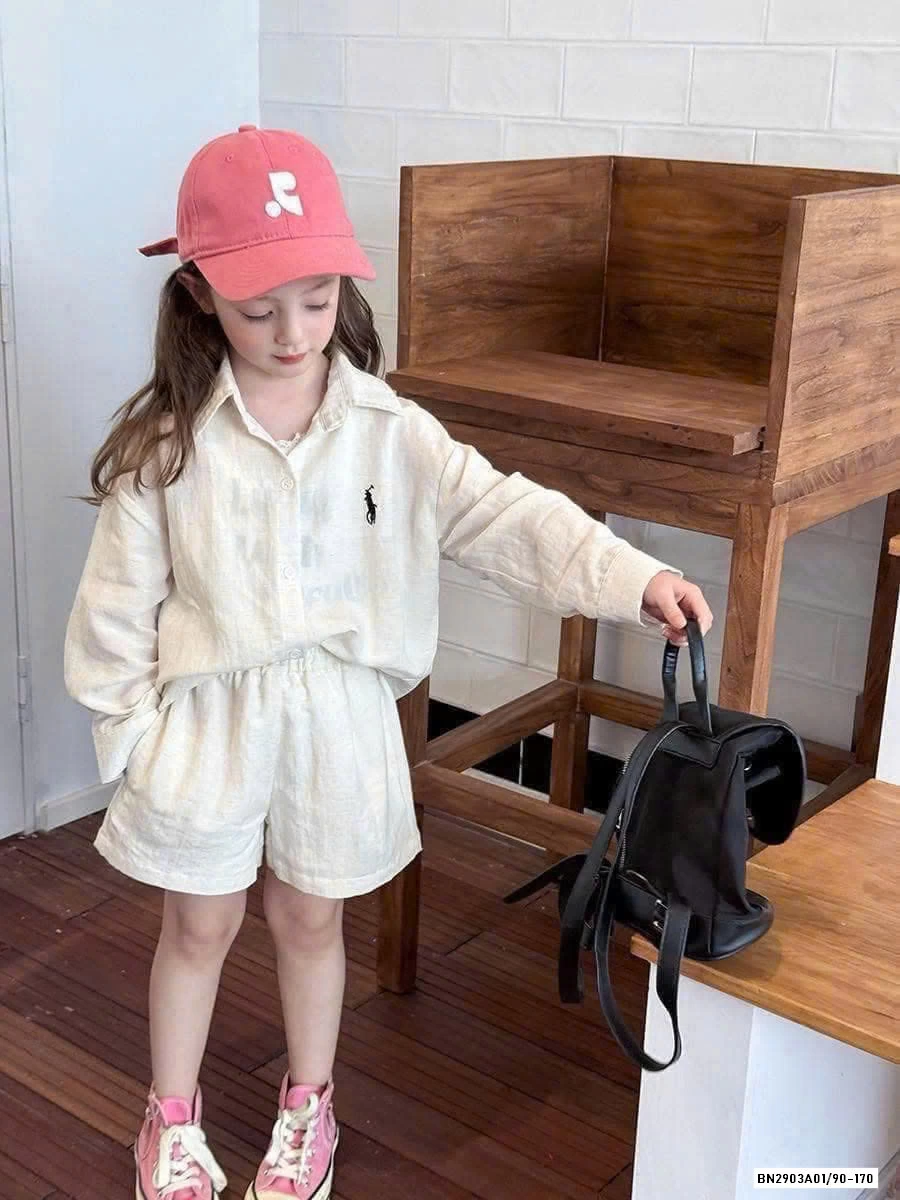 SÉT SƠ MI ĐŨI LOGO 25B026 AMBB