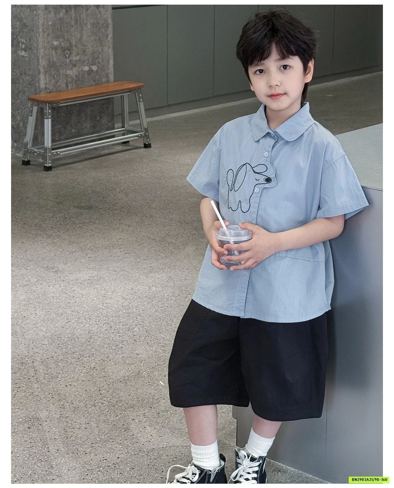 SƠ MI CÚN NGẮN TAY AOAOKIDS