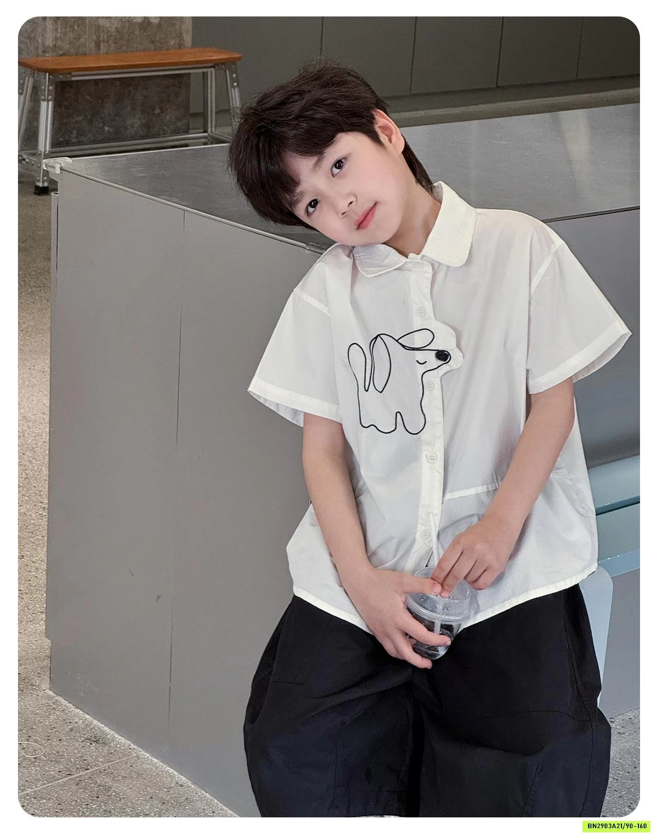 SƠ MI CÚN NGẮN TAY AOAOKIDS