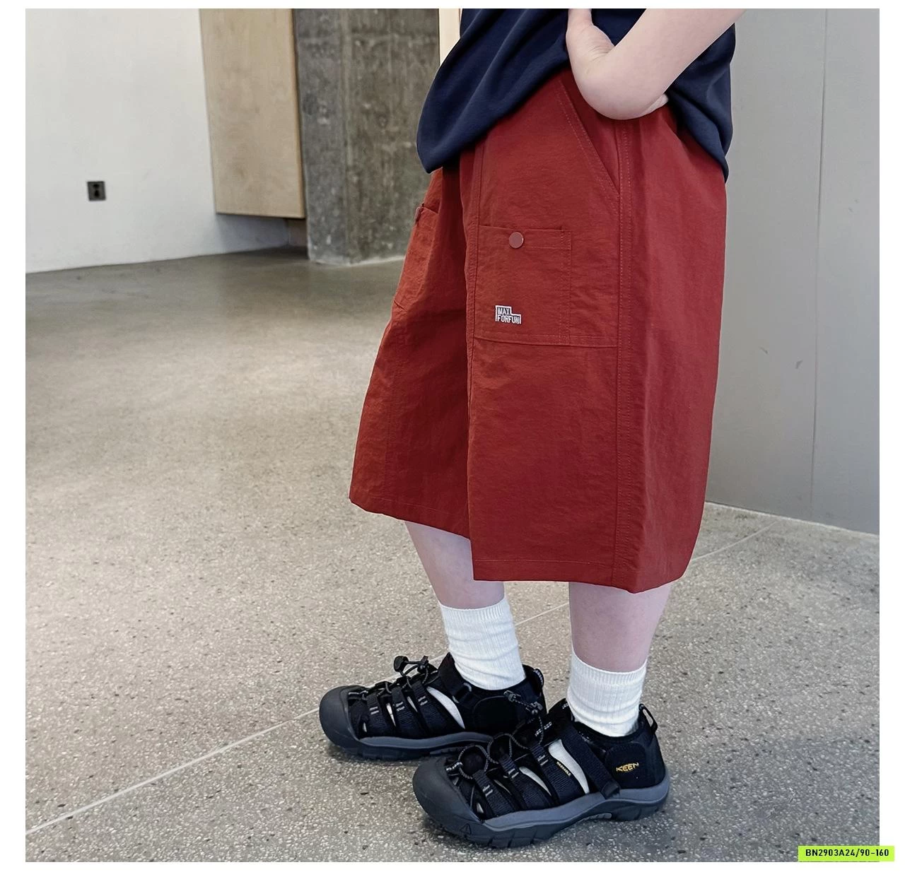 SHORT THÔ MỀM THÊU TÚI AOAOKIDS