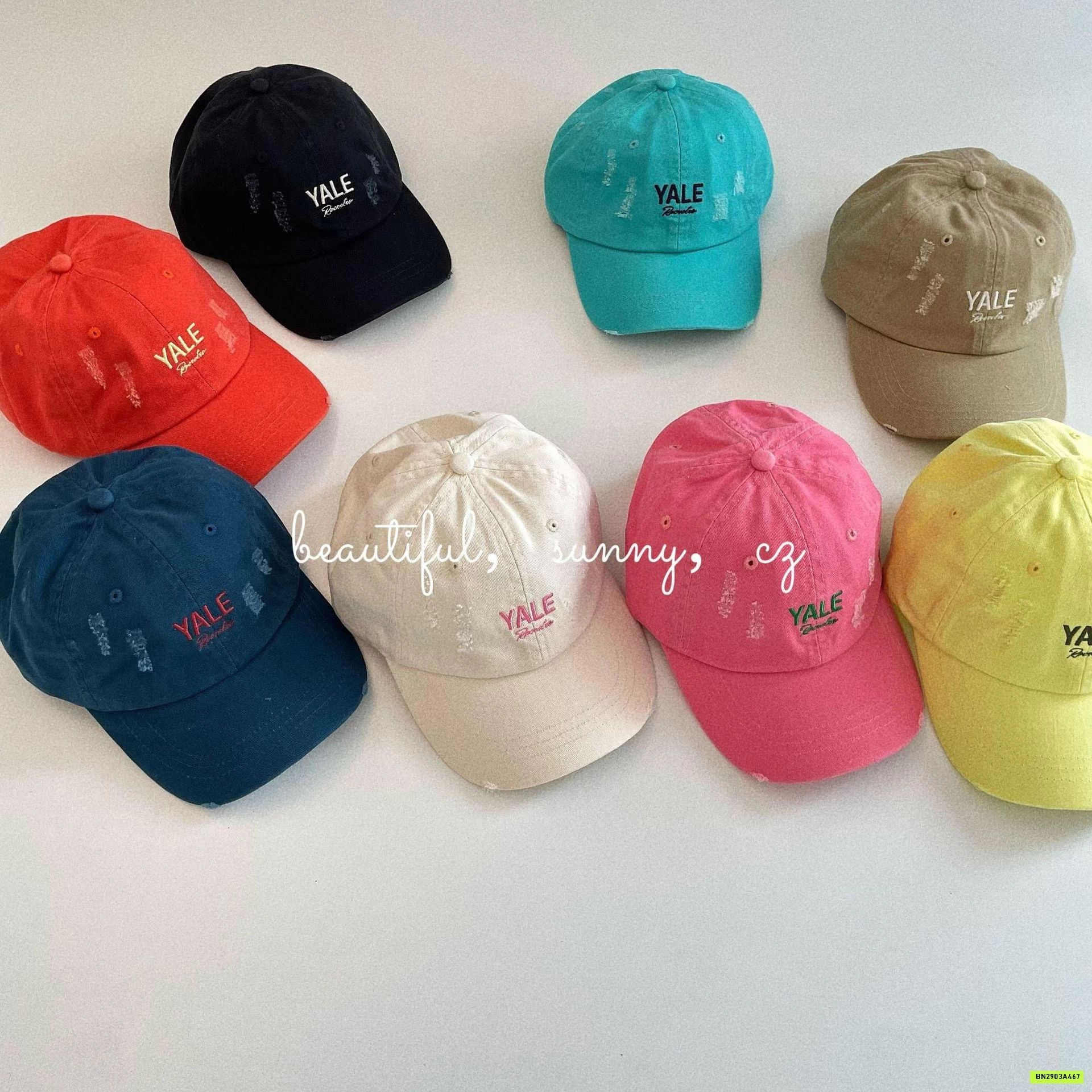 MŨ KẾT THÊU CHỮ YALE