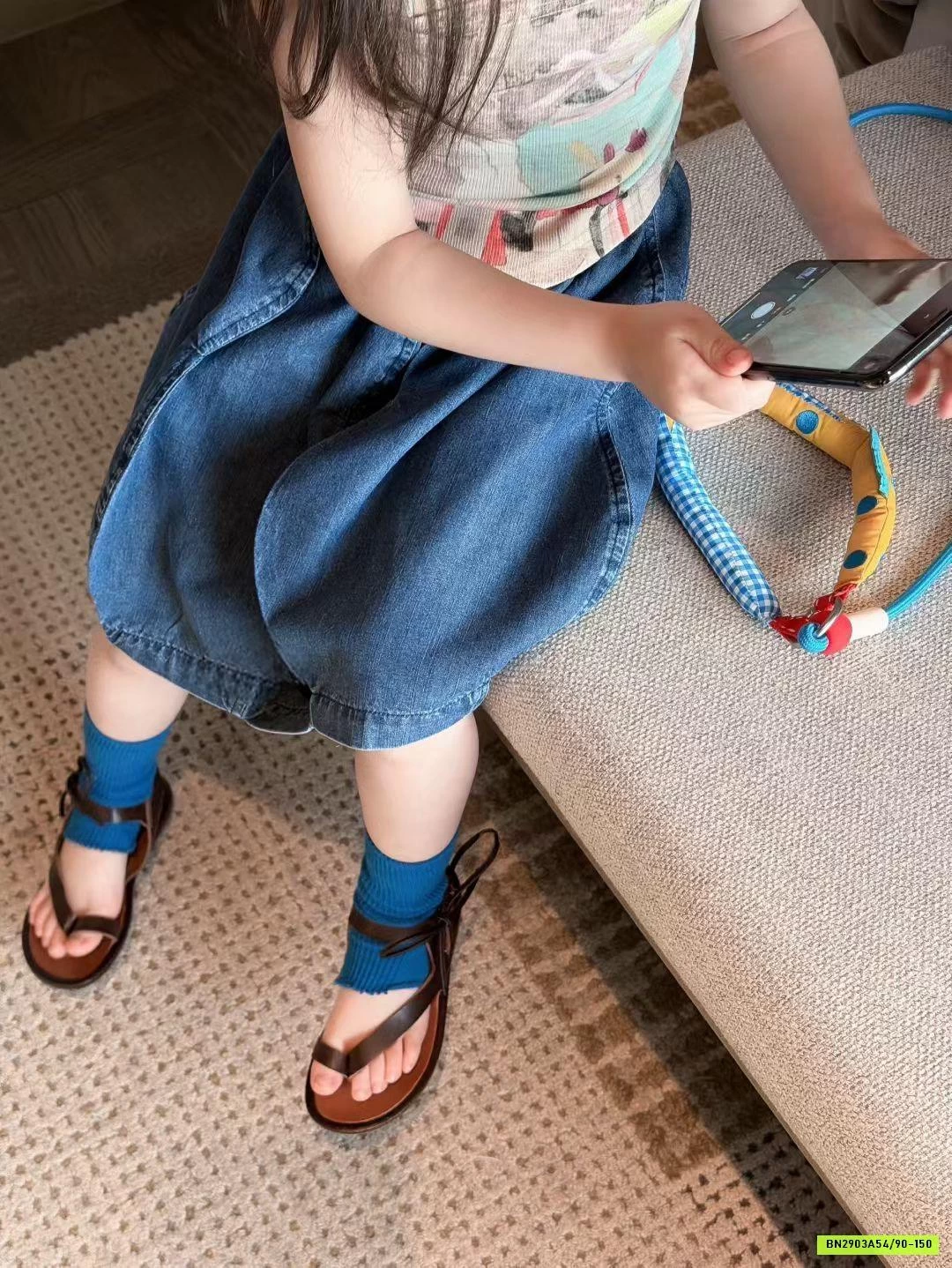 ÁO 2 DÂY HỌA TIẾT MIX CV JEANS BÍ