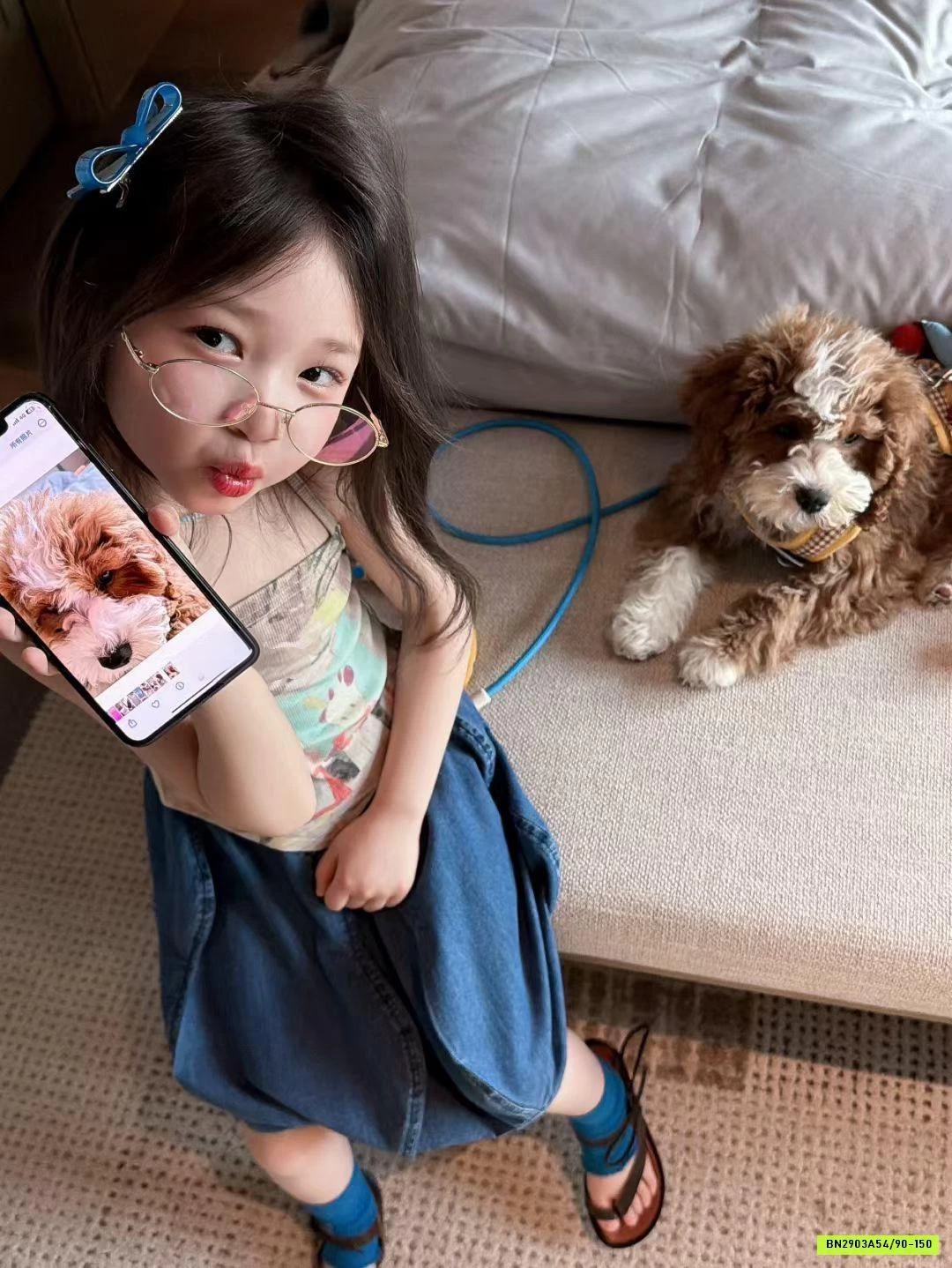 ÁO 2 DÂY HỌA TIẾT MIX CV JEANS BÍ