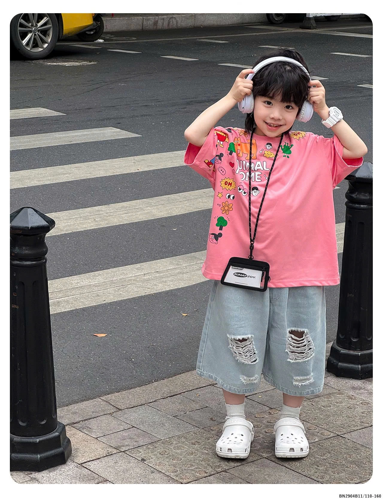 ÁO THUN HỒNG HOẠT HÌNH