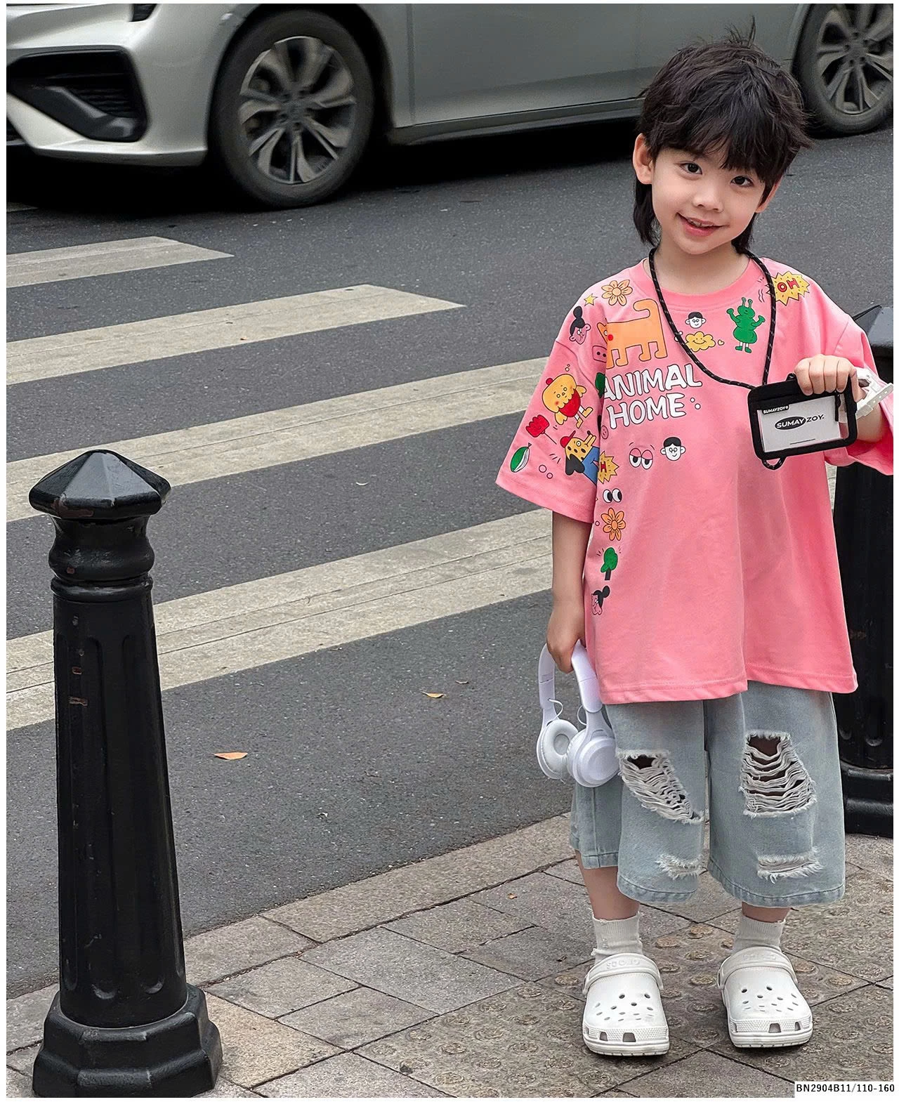 ÁO THUN HỒNG HOẠT HÌNH