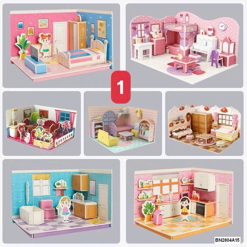 MÔ HÌNH LẮP GHÉP ĐỒ CHƠI CHƠI BÉ