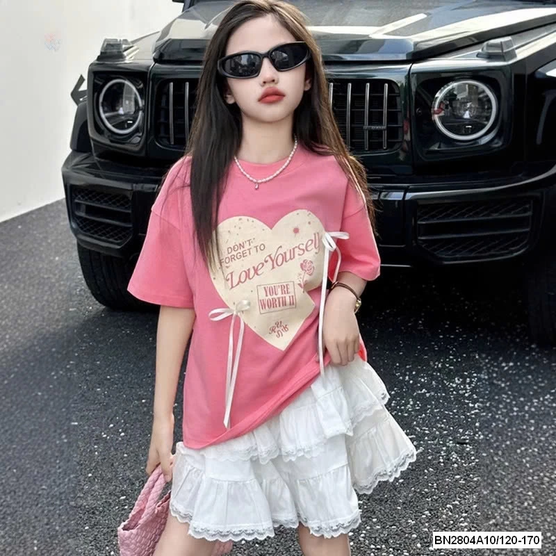 ÁO HỒNG MIX CV TRẮNG SZ ĐẠI