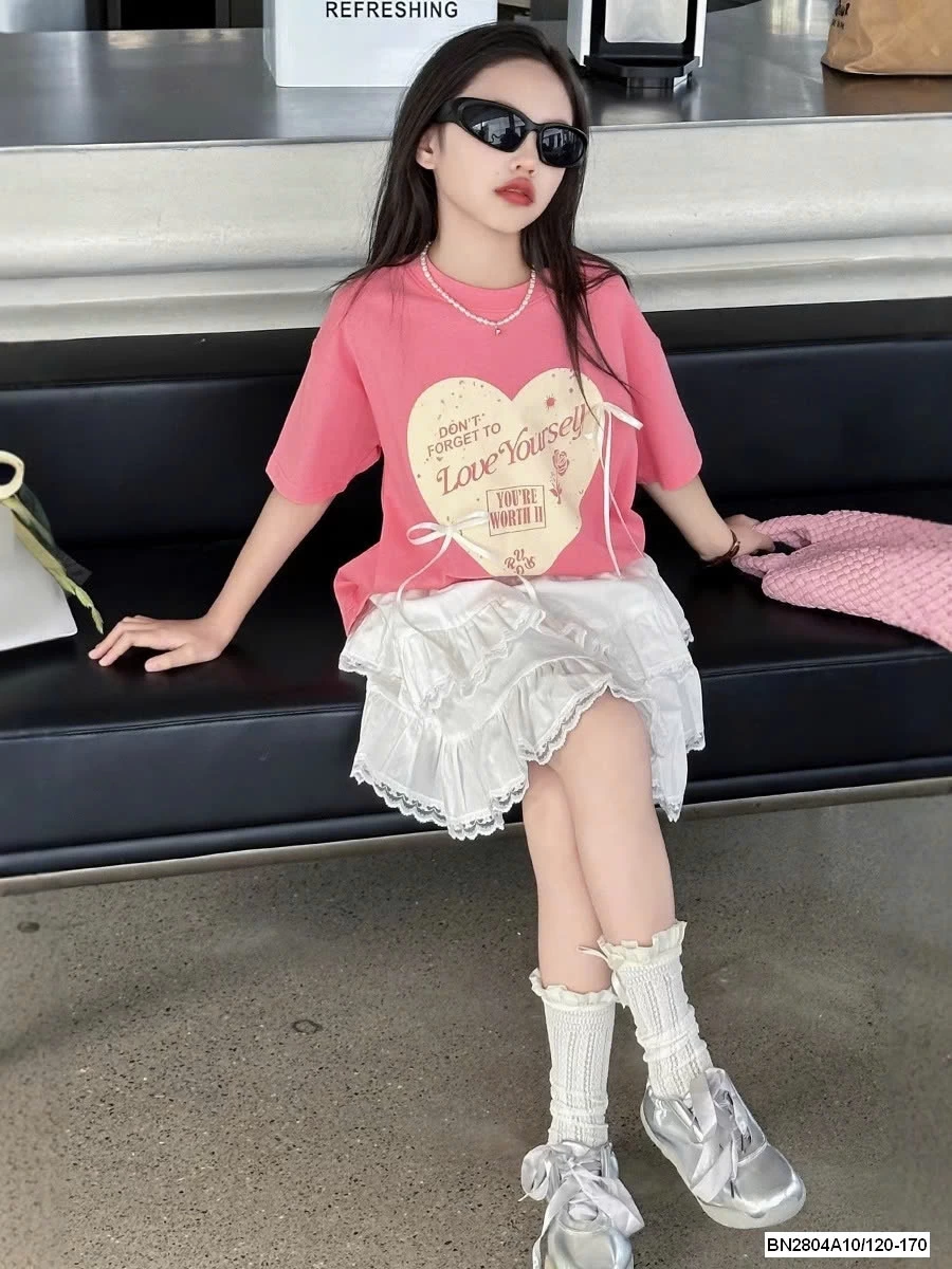 ÁO HỒNG MIX CV TRẮNG SZ ĐẠI