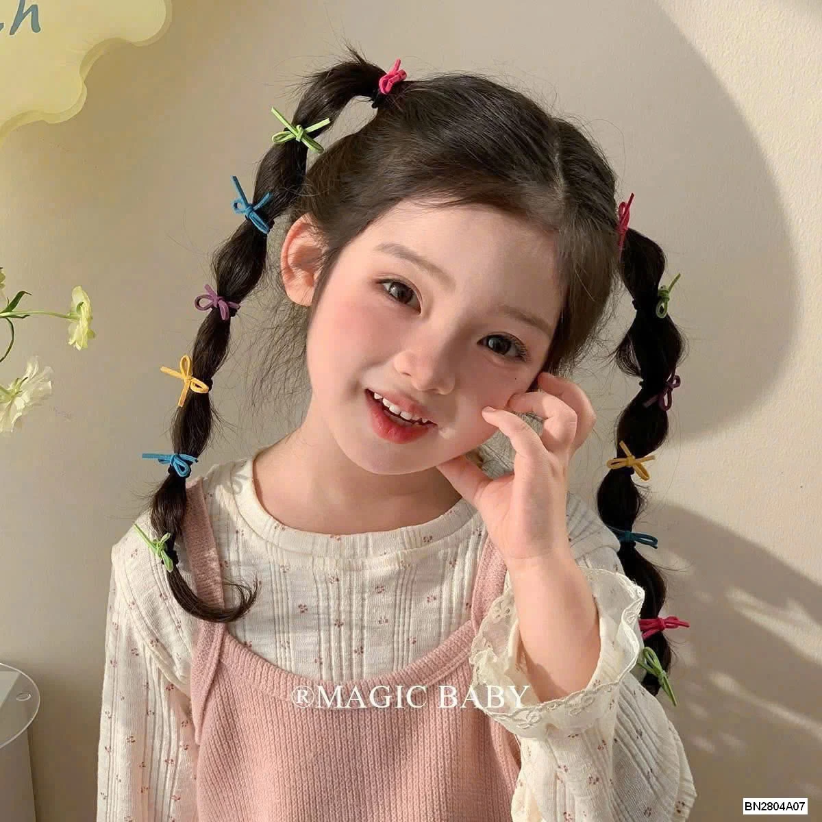 SÉT 40 CHUN BUỘC TÓC NƠ