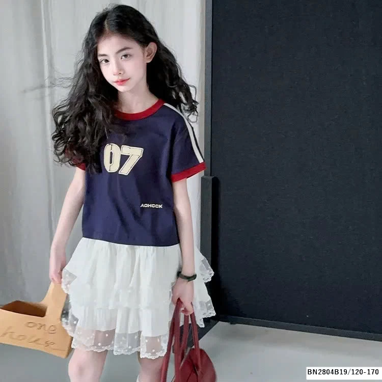 SET ÁO THỂ THAO SỐ 07 MIX CHÂN VÁY REN TẦNG