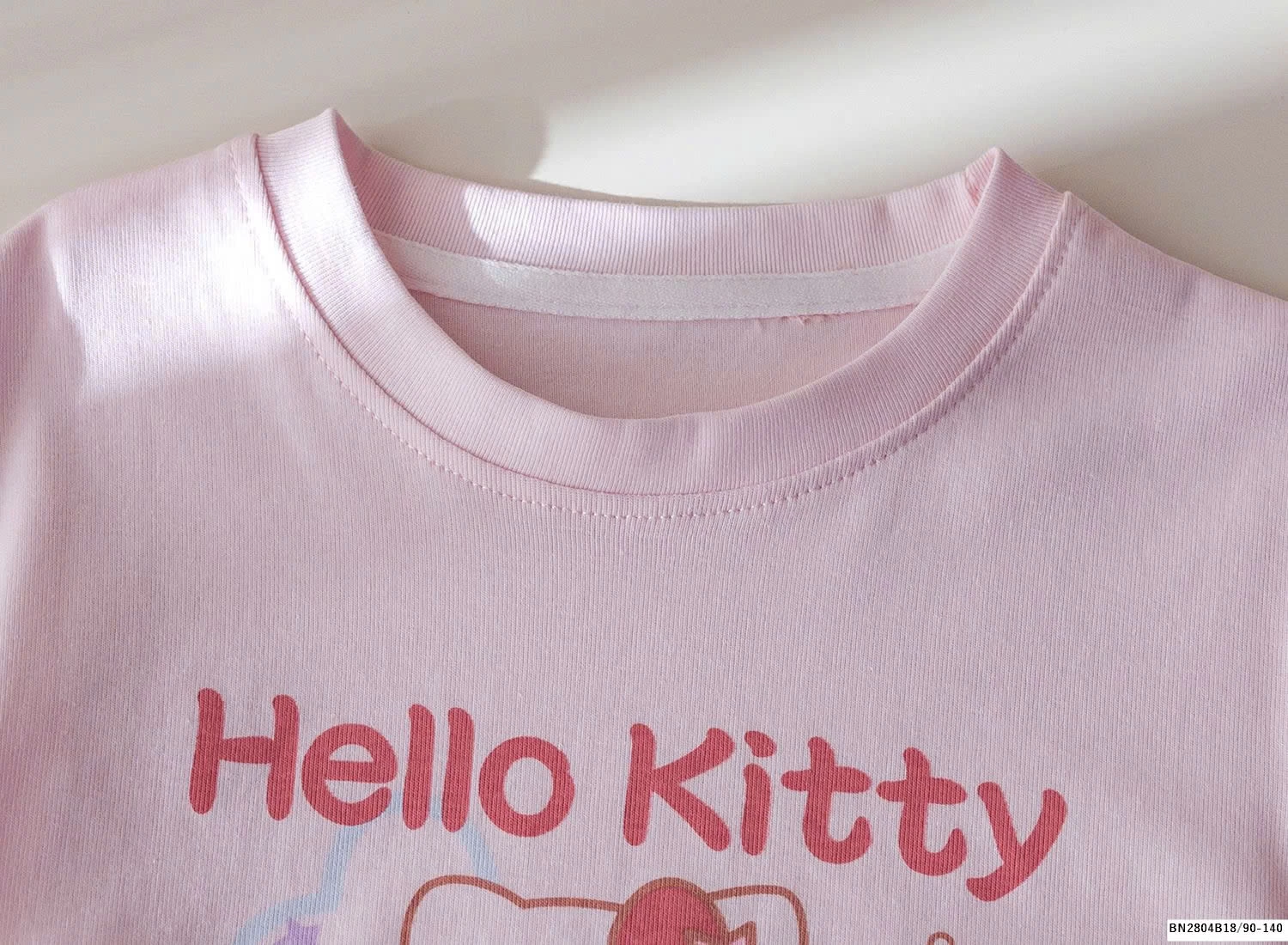 ÁO HELLO KITTY PHỐI REN CHO BÉ GÁI