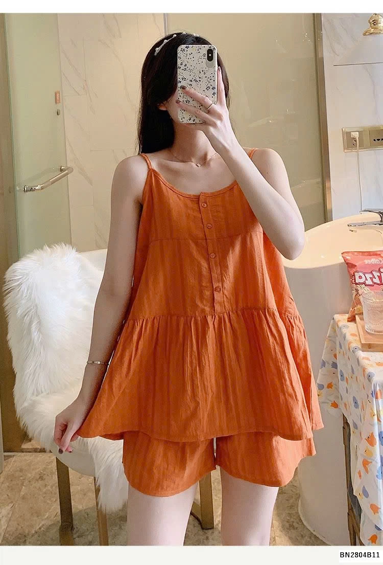 BỘ NGỦ MẶC NHÀ 2 DÂY quốc dân