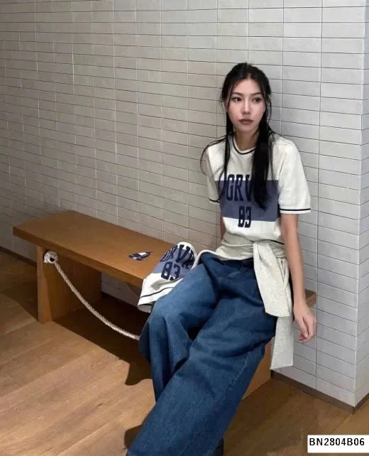 Áo len dệt kim tay ngắn WGWE