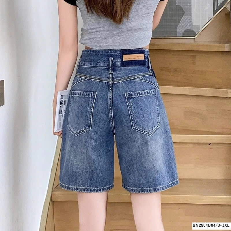 QUẦN SHORT JEAN CẠP CAO