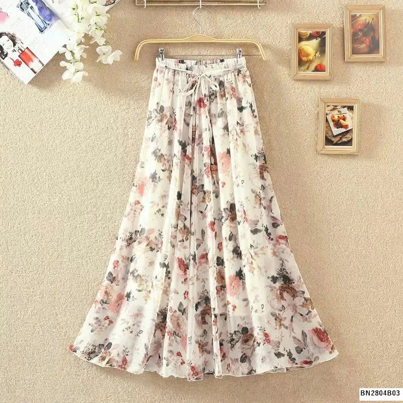 CHÂN VÁY DÁNG DÀI HOẠ TIẾT