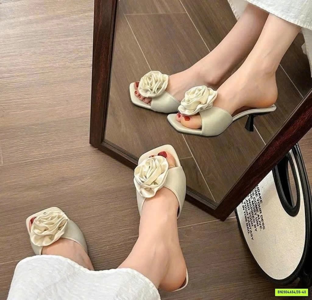 DÉP CAO GÓT HOA NỔI KIỂU PHÁP