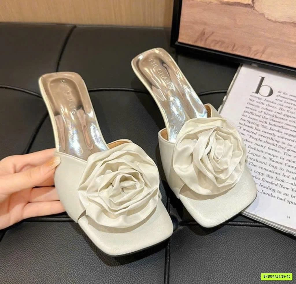 DÉP CAO GÓT HOA NỔI KIỂU PHÁP