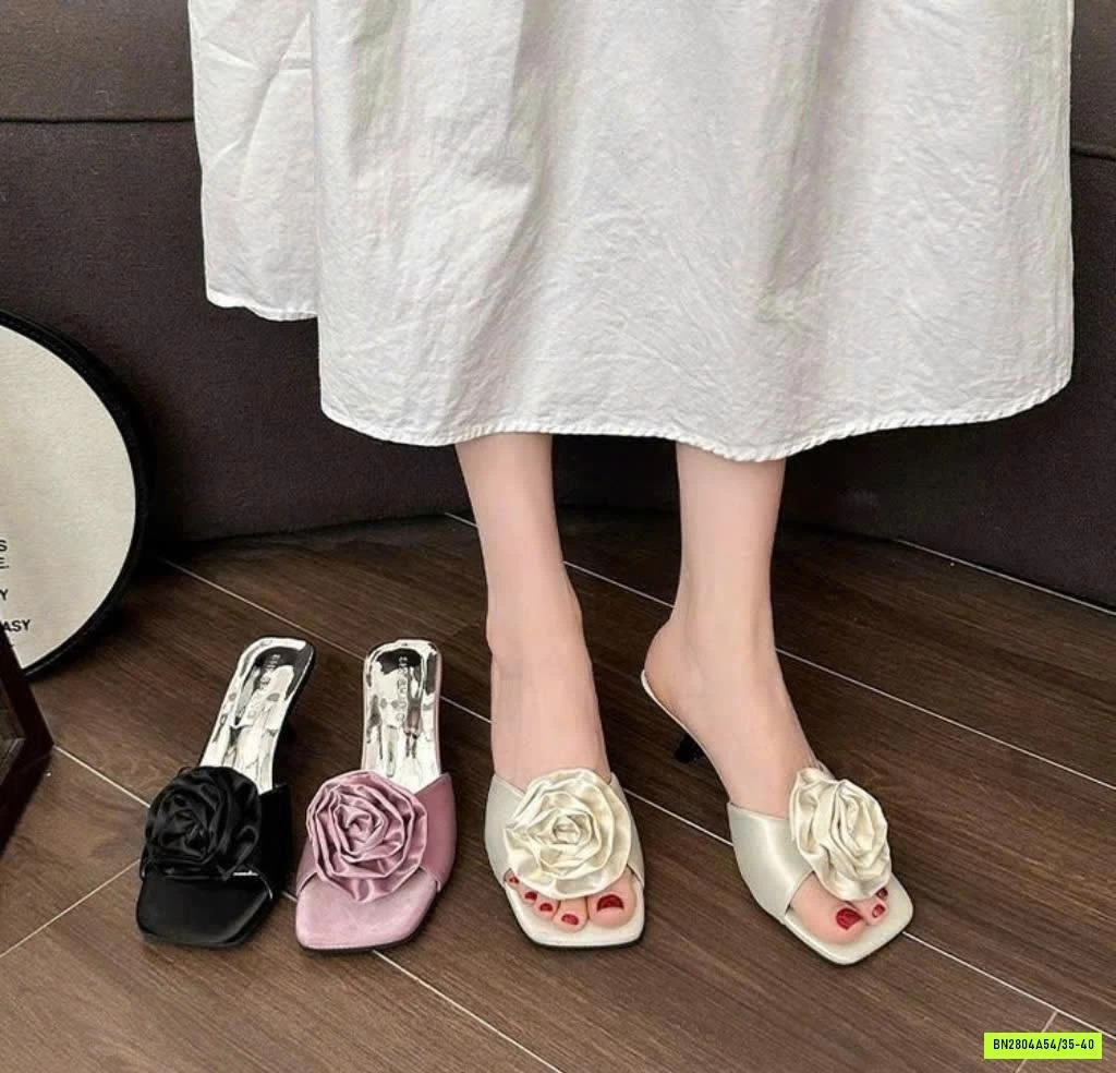 DÉP CAO GÓT HOA NỔI KIỂU PHÁP