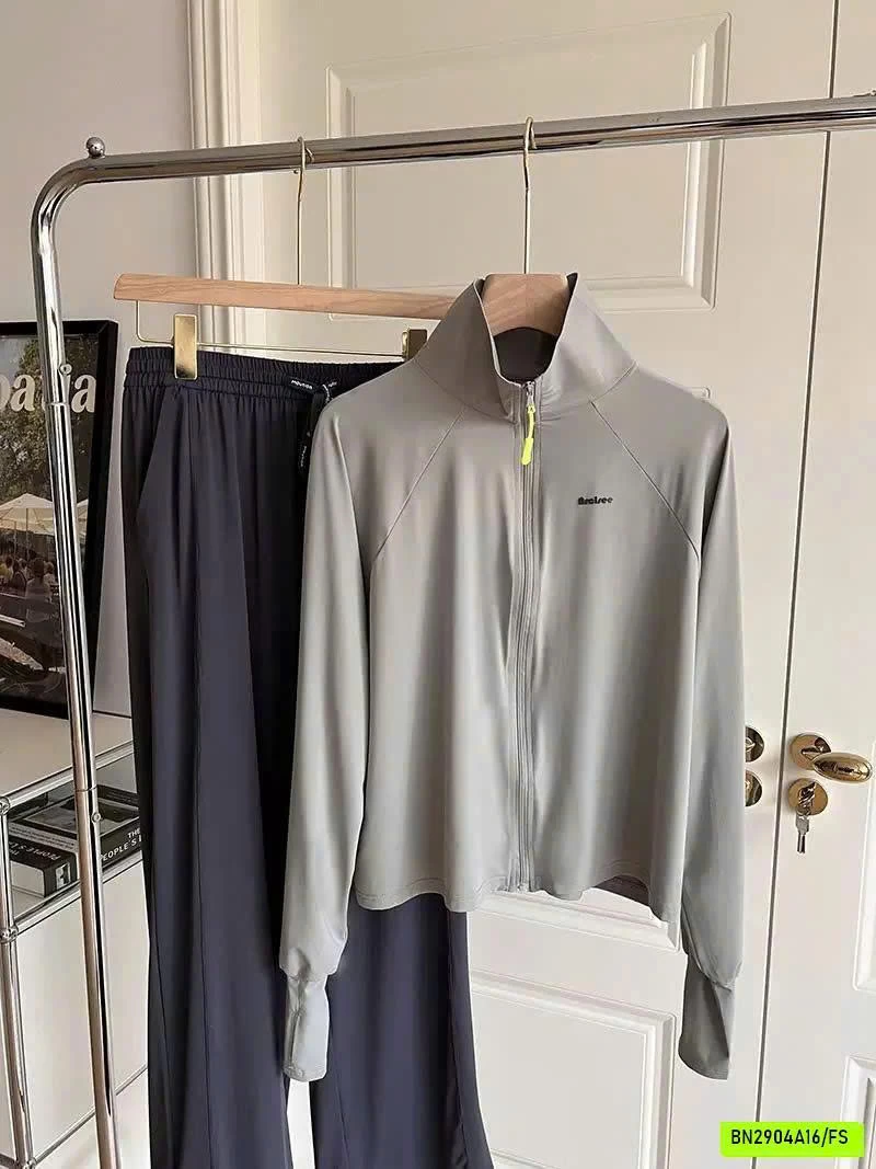 ÁO CHỐNG NẮNG CỔ ĐỨNG VẢI BĂNG LỤA