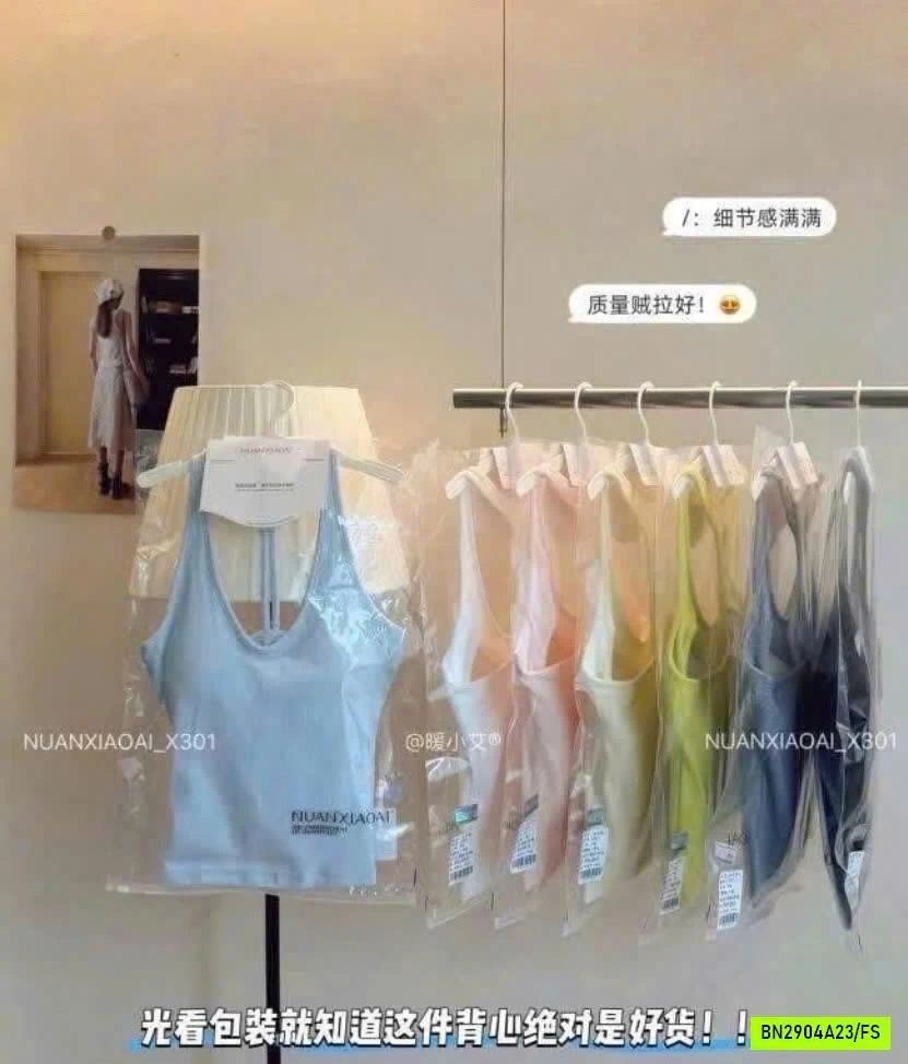 ÁO 2 DÂY HỞ LƯNG CÓ ĐỆM NGỰC