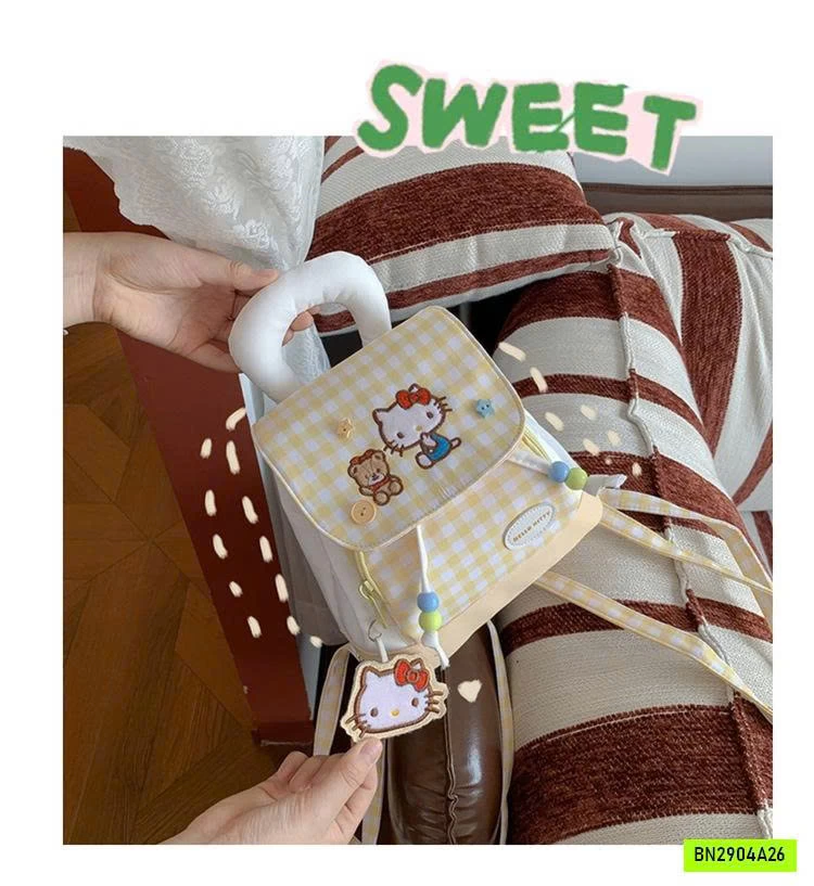 BALO KITTY VÀNG ĐÁNG YÊU